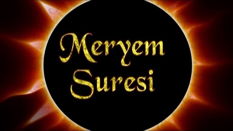 Meryem Suresi Hakkında Bilgi